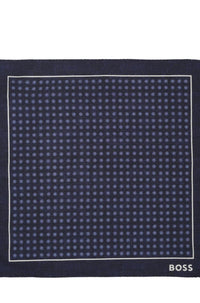 Wool-blend pocket square - Dark Blue