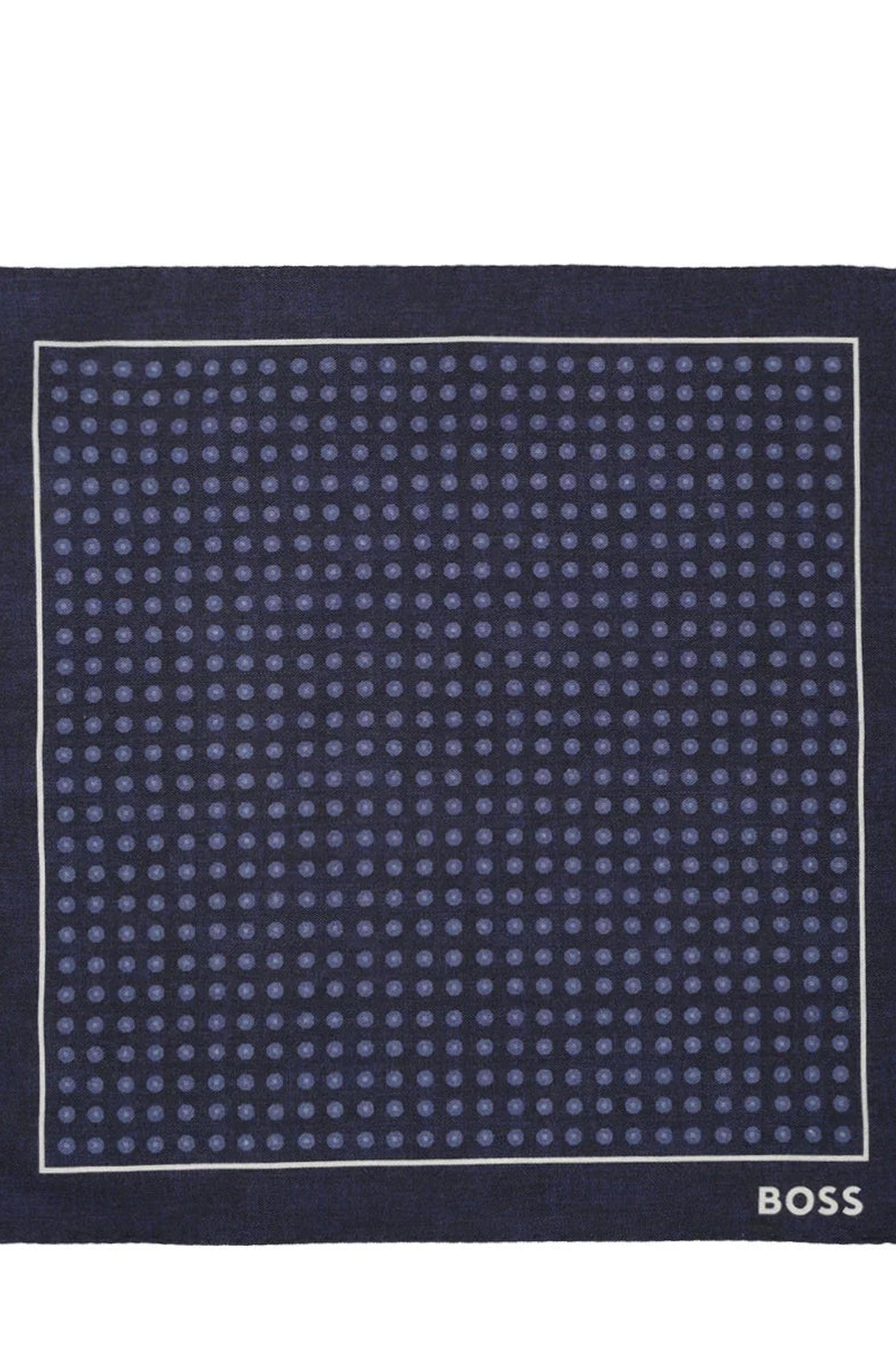 Wool-blend pocket square - Dark Blue