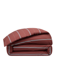 Duvet cover in cotton percale - Bordeaux