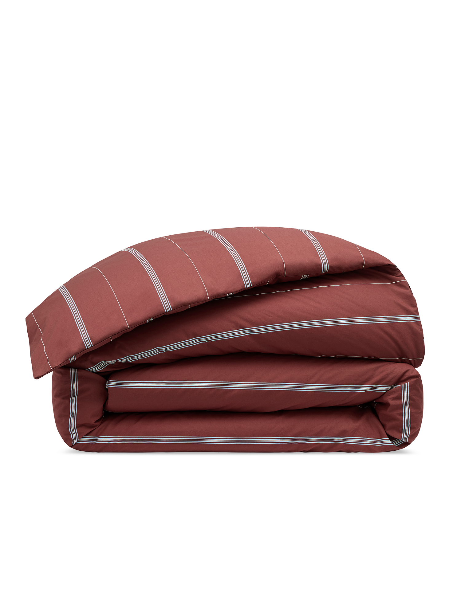 Duvet cover in cotton percale - Bordeaux