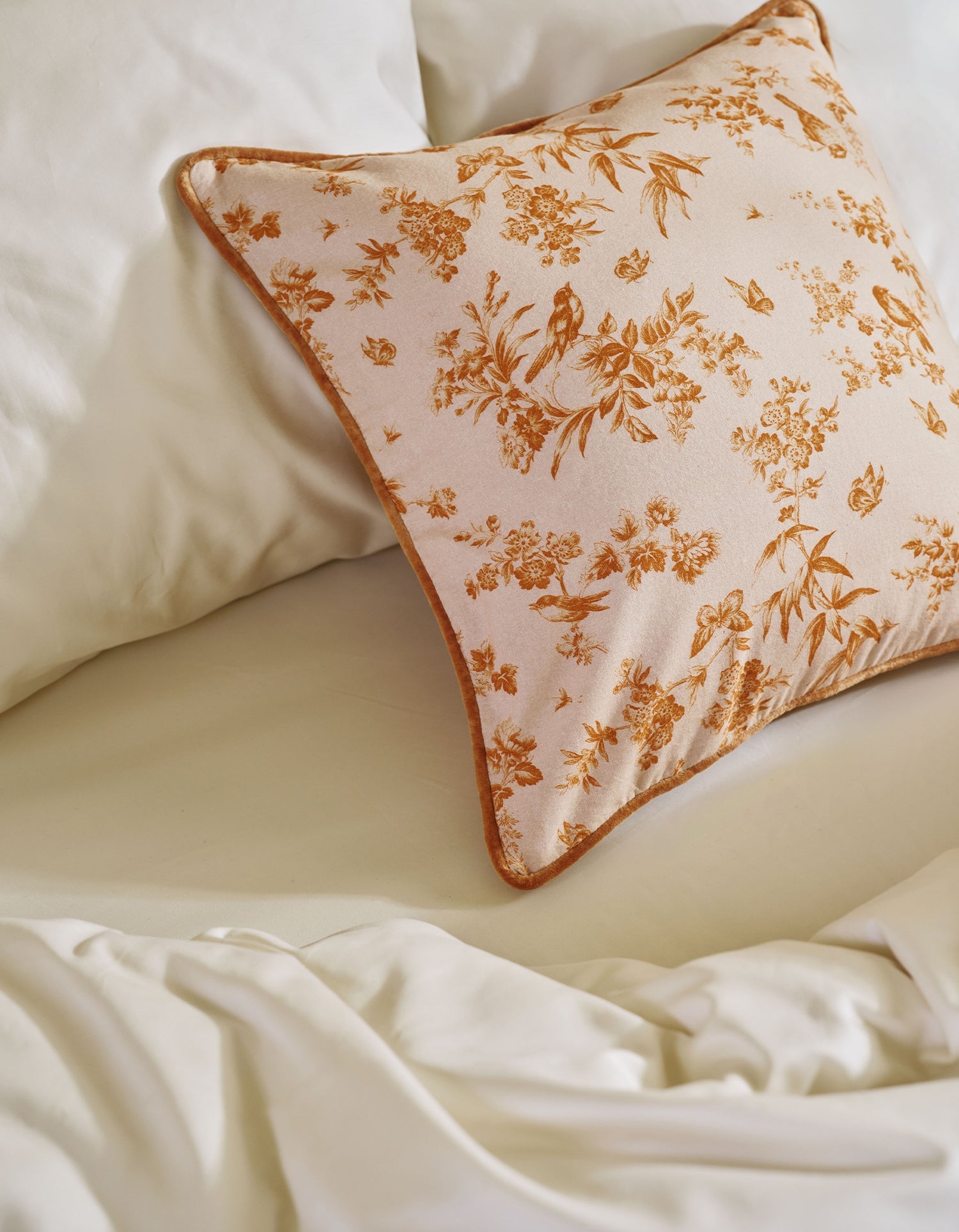 Housse de coussin en coton - Paradis Doré