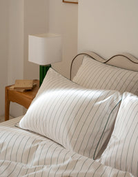 Drap housse en satin de coton - Vert Forêt