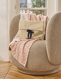 4-ply cotton gauze blanket - Pink Léo