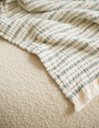 4-ply cotton gauze blanket - Emerald