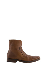 Bottines Cab à bouts arrondis en cuir - Mogano