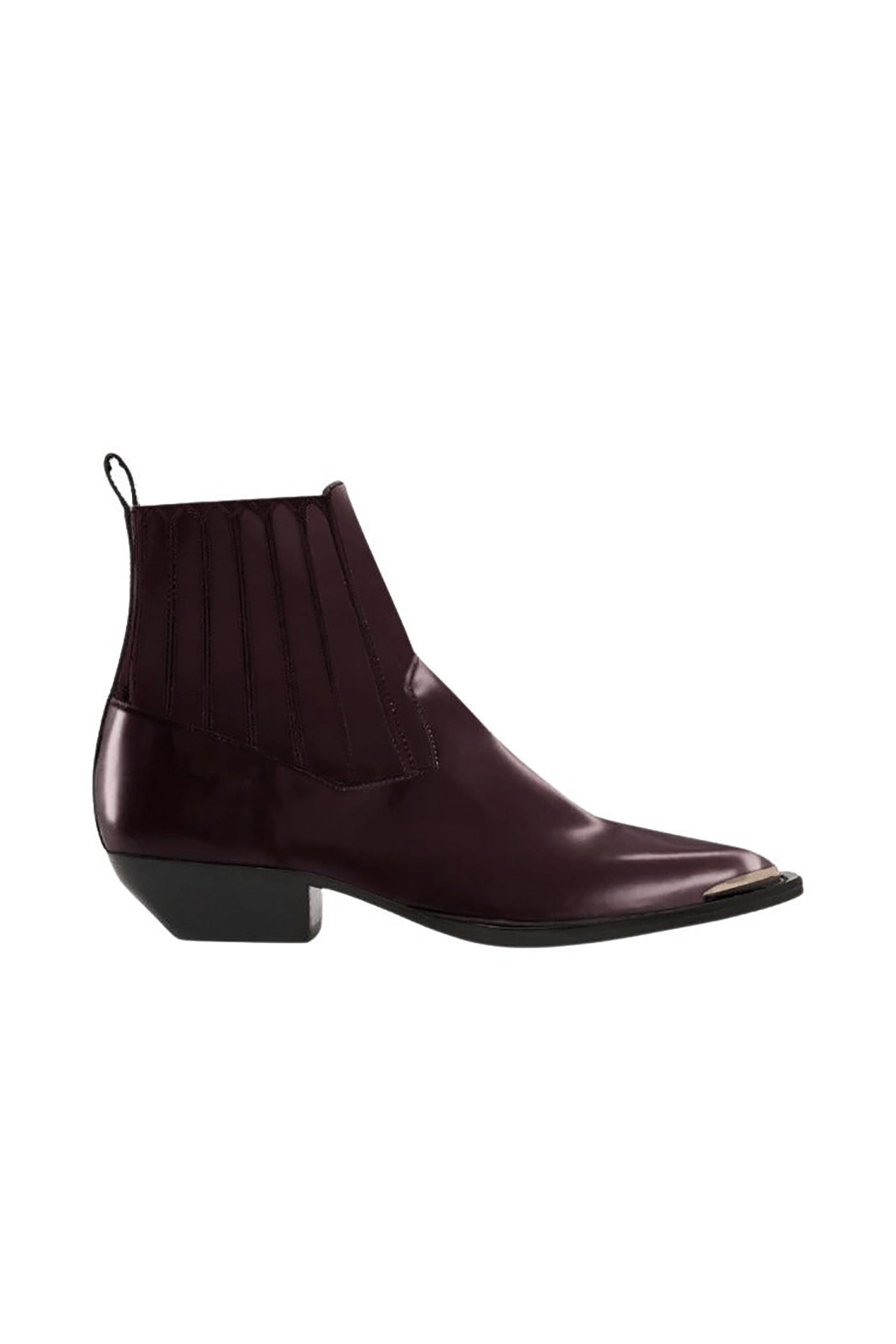 Georgia leather ankle boots - Bordeaux