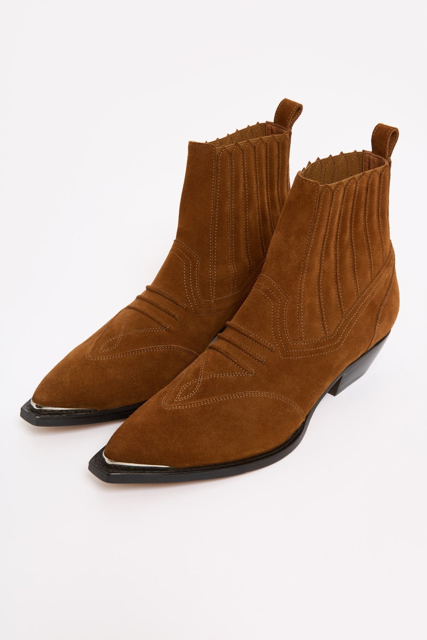 Bottines Georgia en cuir - Whisky