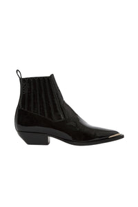 Bottines Georgia en cuir - Noir