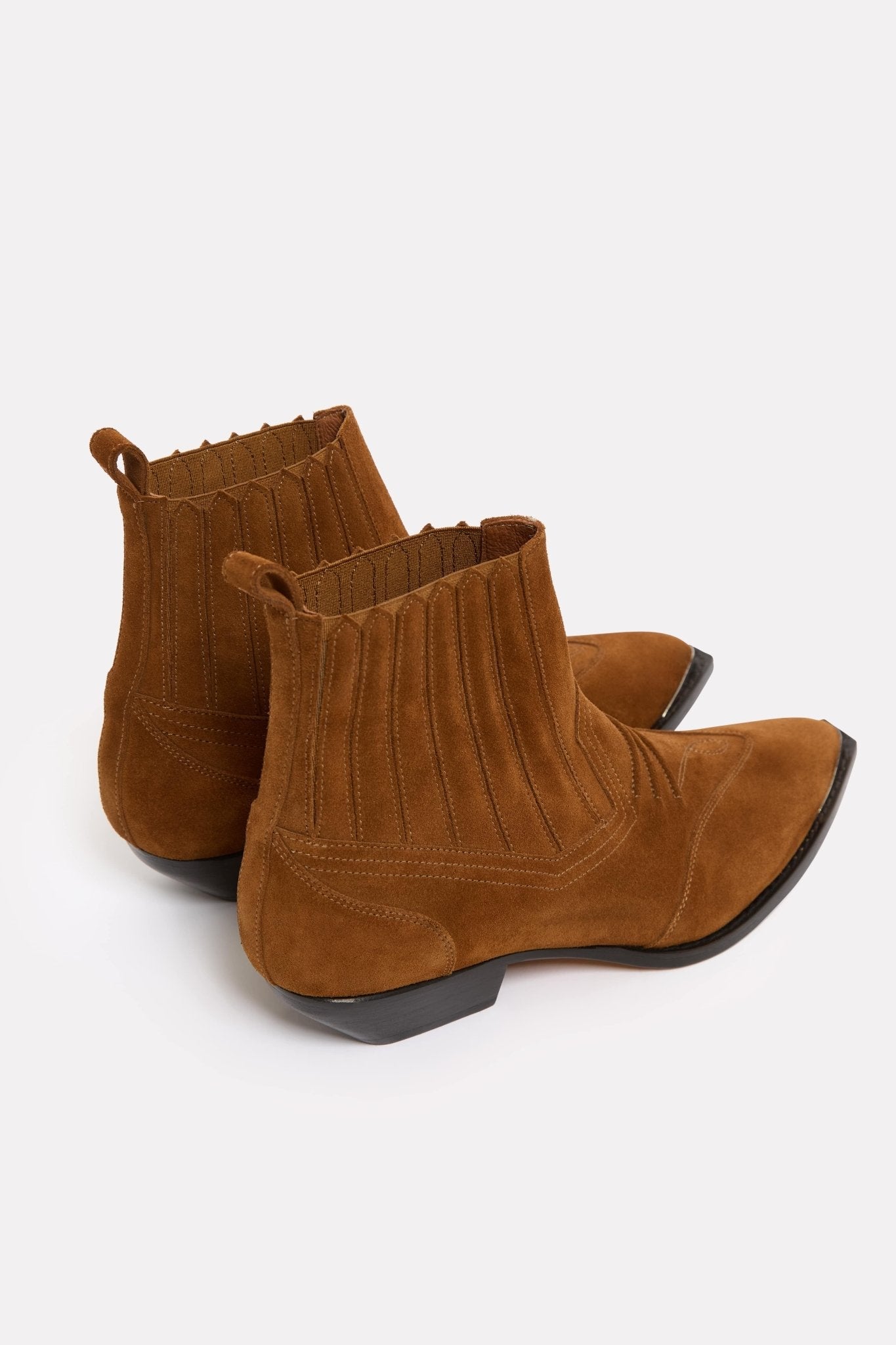 Bottines Georgia en cuir - Whisky