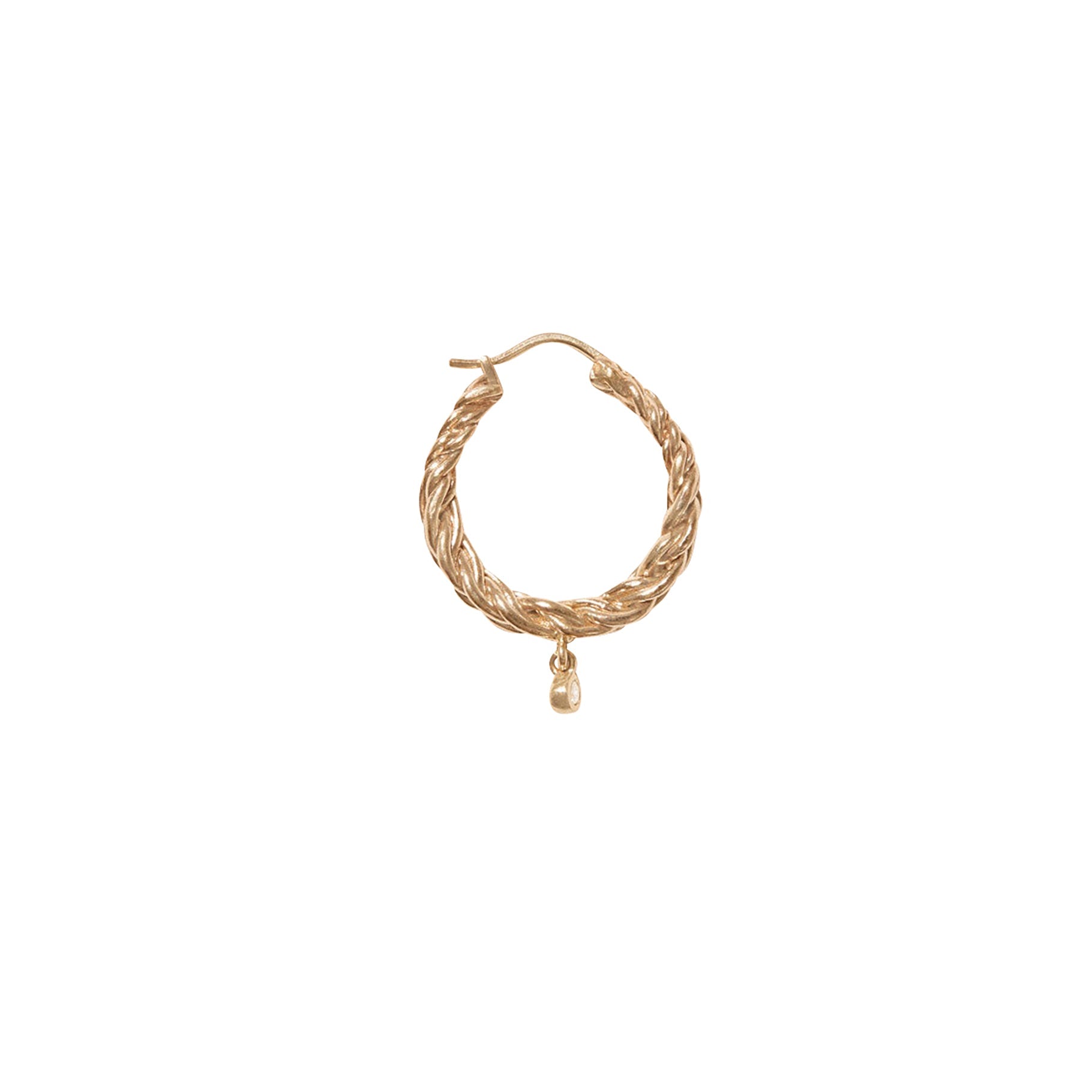 Mono boucle d'oreille Noa en or jaune avec diamant - Or jaune & Diamant