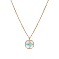 Bowie N°2 necklace in yellow gold - Moonstone