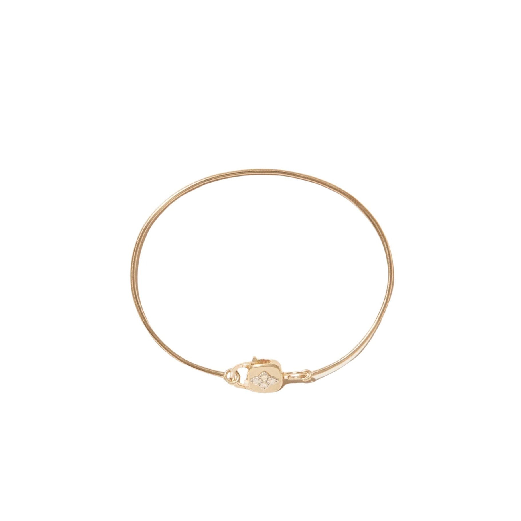 Bracelet Louise en or jaune et or blanc avec diamant - Diamant