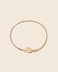 Bracelet Louise en or jaune et or blanc avec diamant - Diamant