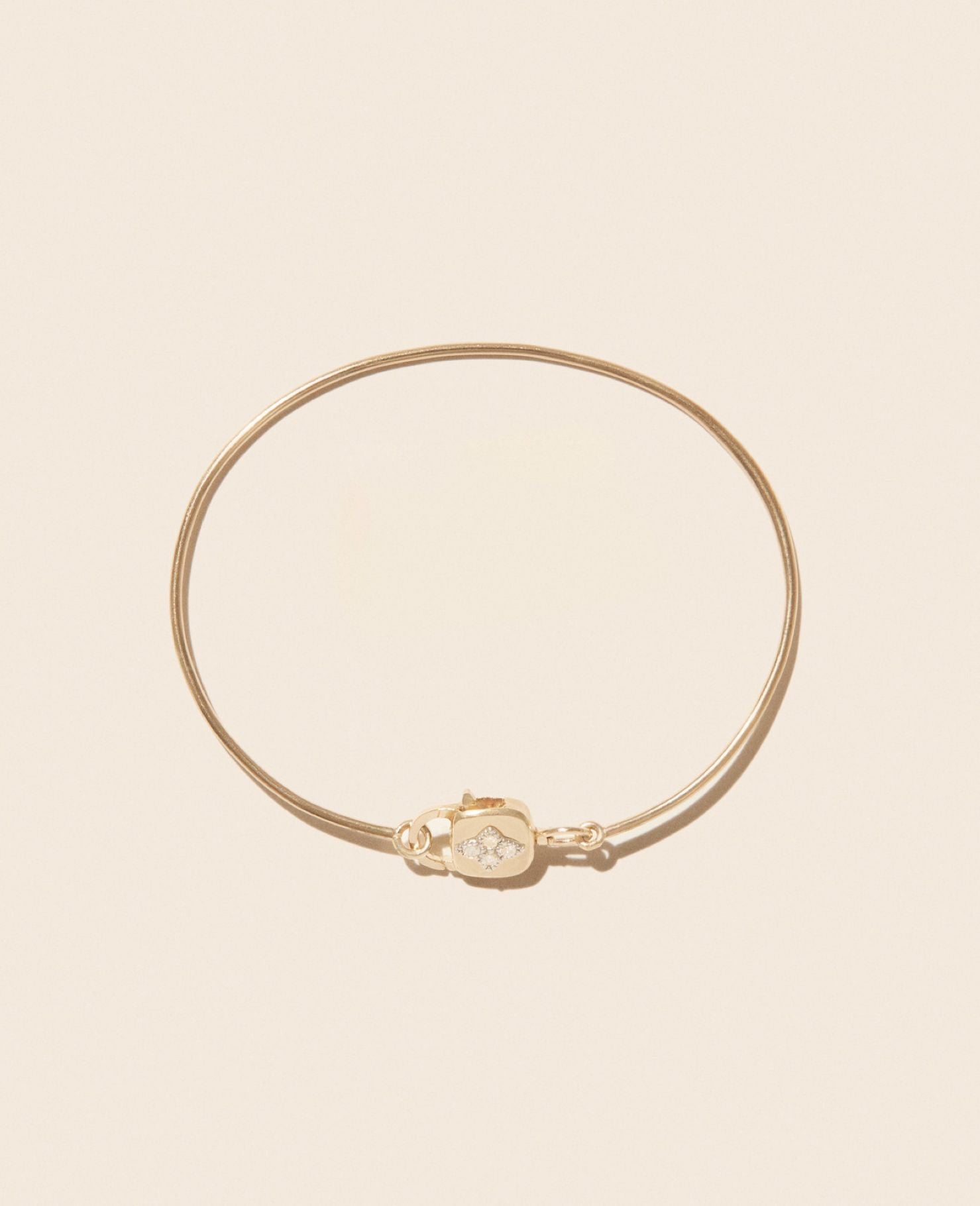 Bracelet Louise en or jaune et or blanc avec diamant - Diamant