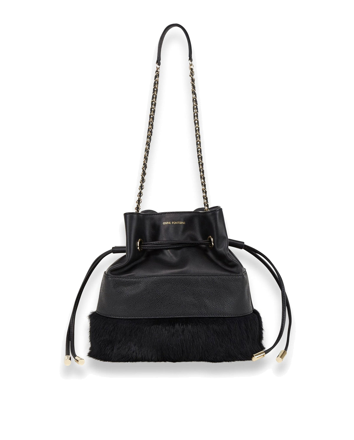 Sac porté épaule Brian en cuir - Black