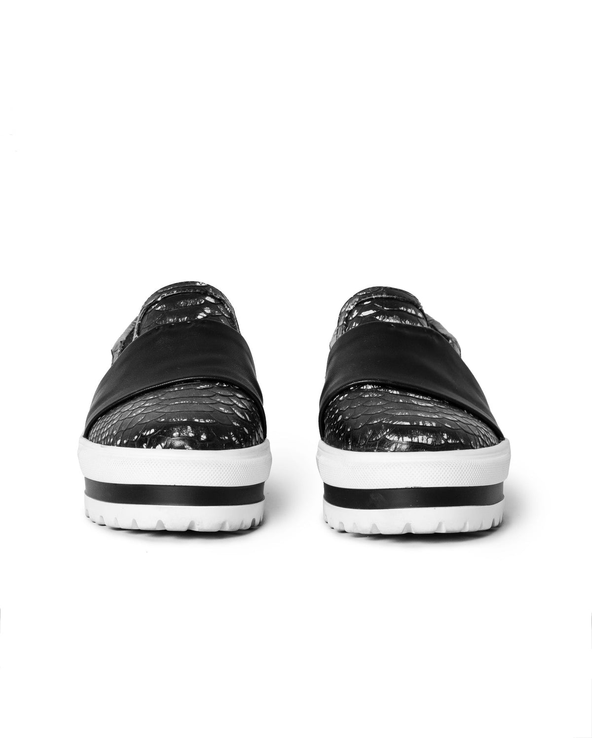 Baskets Brice en cuir - Black