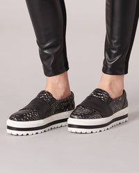 Baskets Brice en cuir - Black