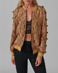 Veste Brooke à dentelle - Brown