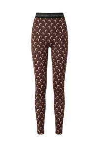 Legging en jersey - All Over Moon Brown