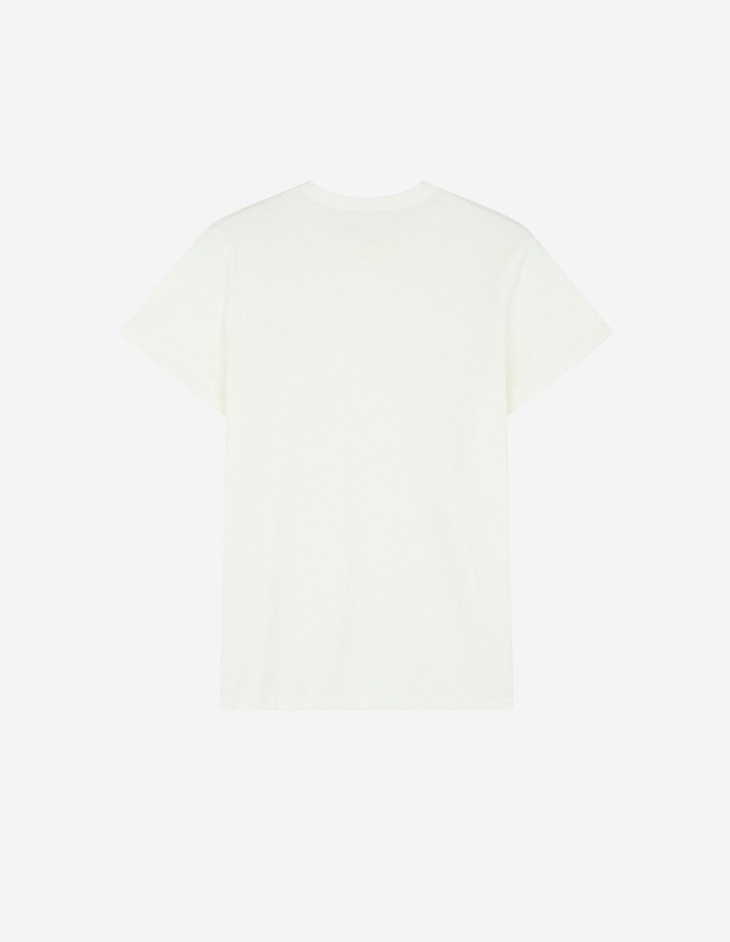 Short-sleeved T-shirt with double badge - Latte