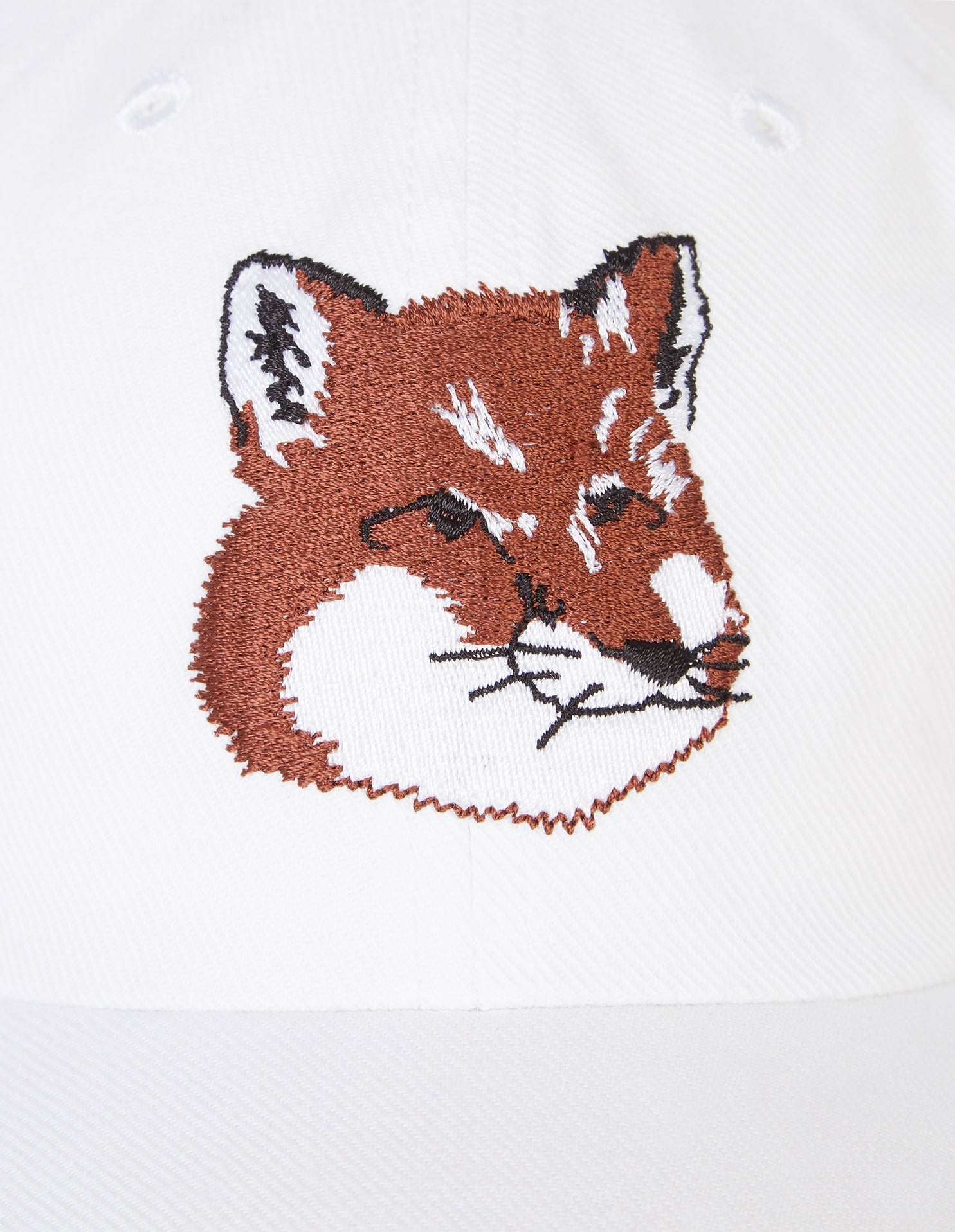 Casquette Fox avec broderie - White