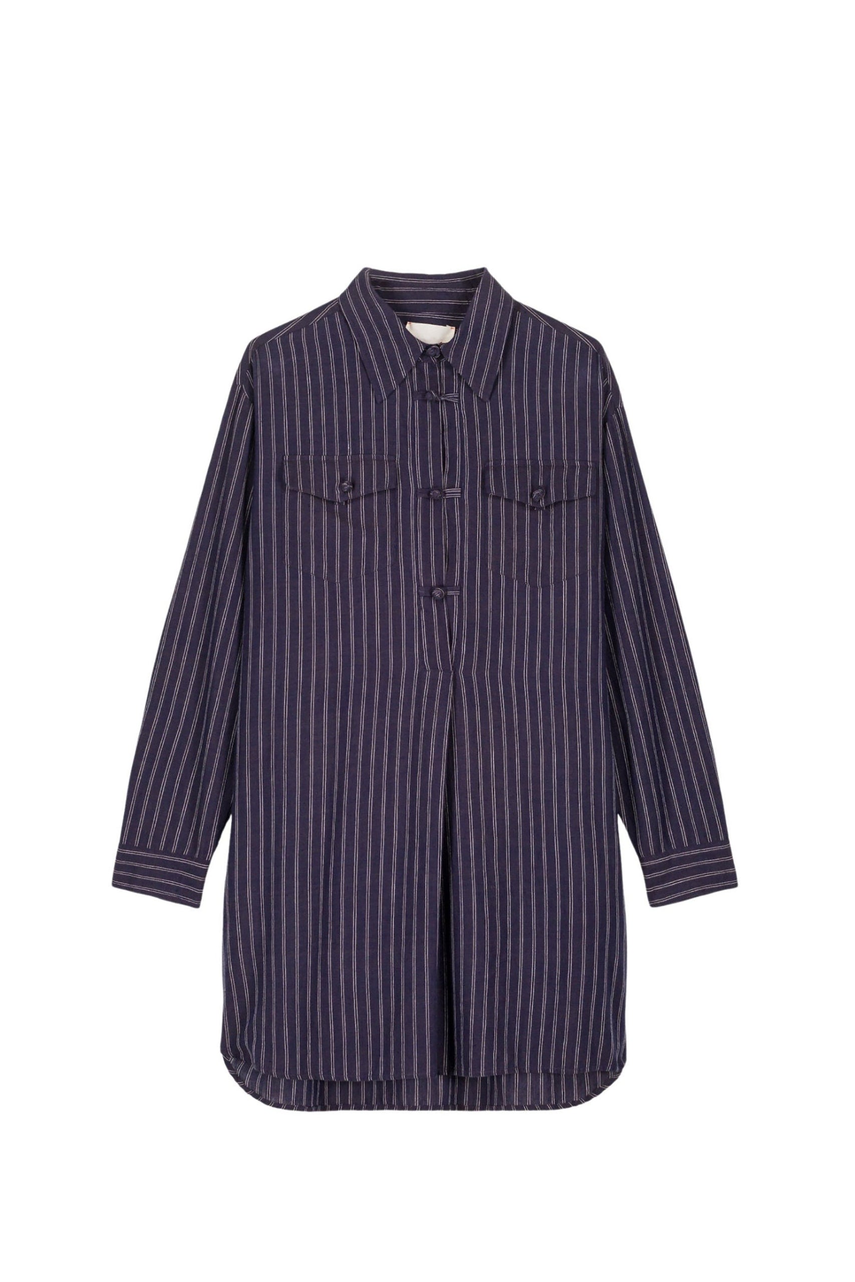 Blouse Buche à manches longues - Navy