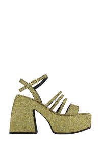 Bulla Chibi 120 sandals - Silver glitter