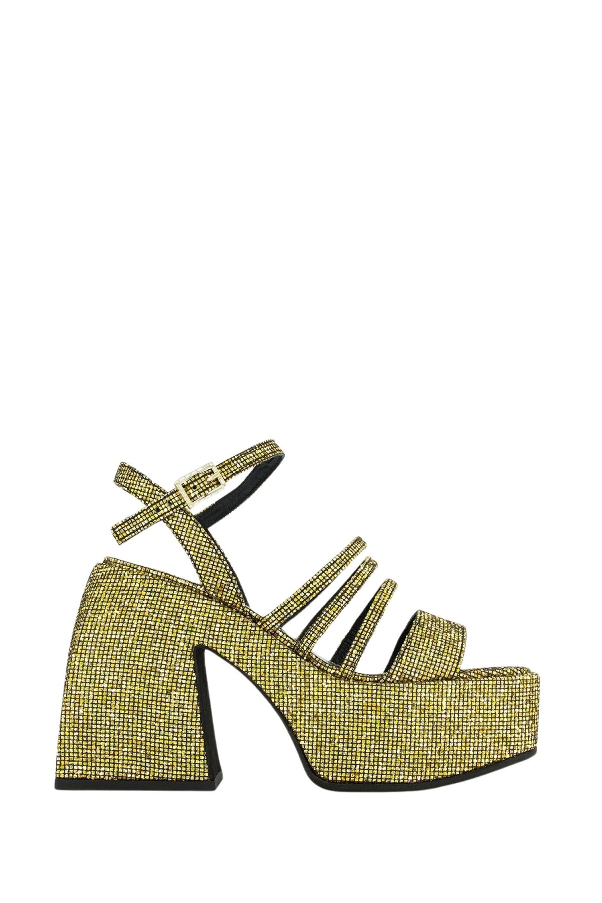 Bulla Chibi 120 sandals - Silver glitter