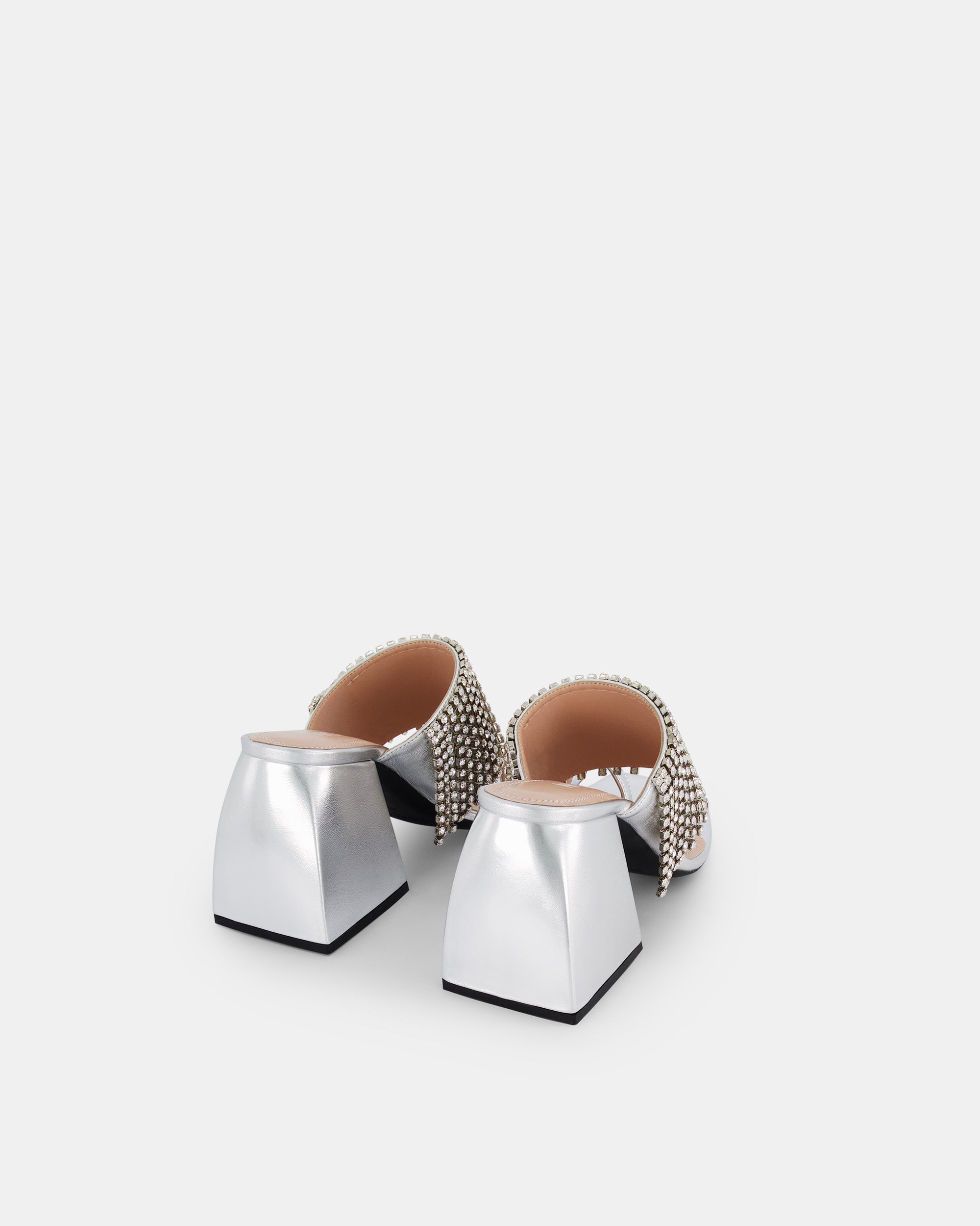 2 QTY DJV-190€-11/14 RELIQUAT Bulla Preston 90 Silver Metallic Nappa