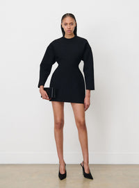 RHW Power Knit Dress - Black