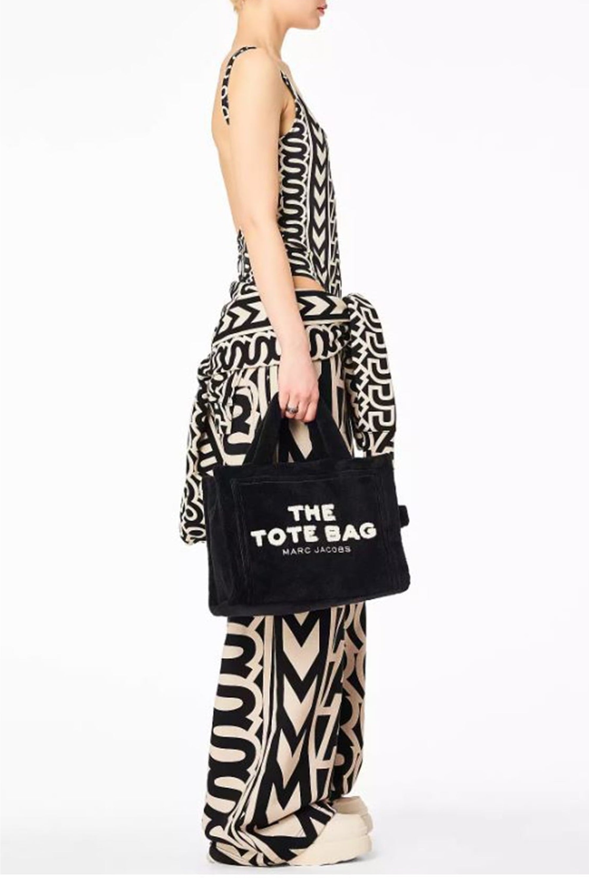 Sac à bandoulière The Tote Bag en fausse fourrure - White