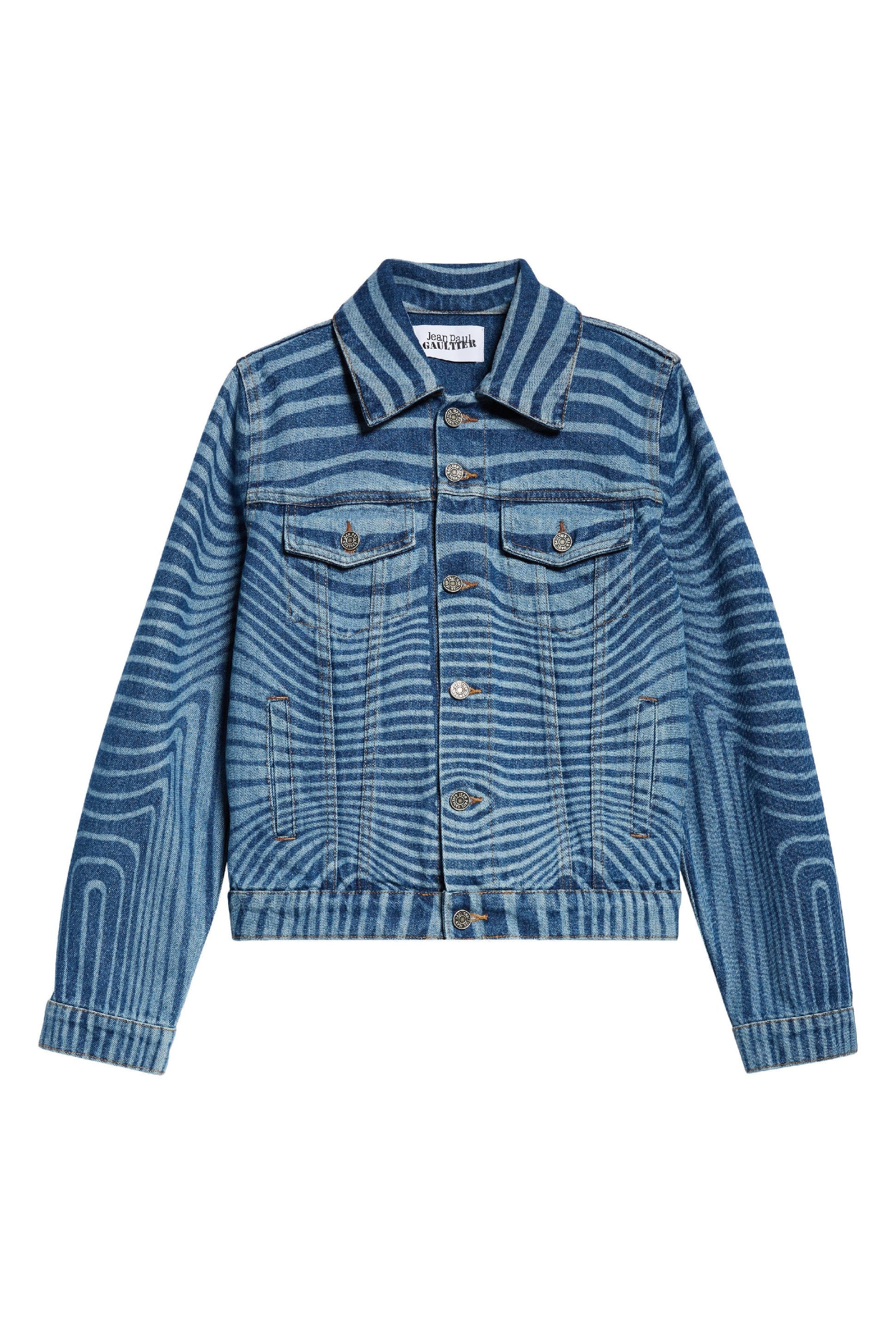Veste imprimée en denim - Vintage Blue