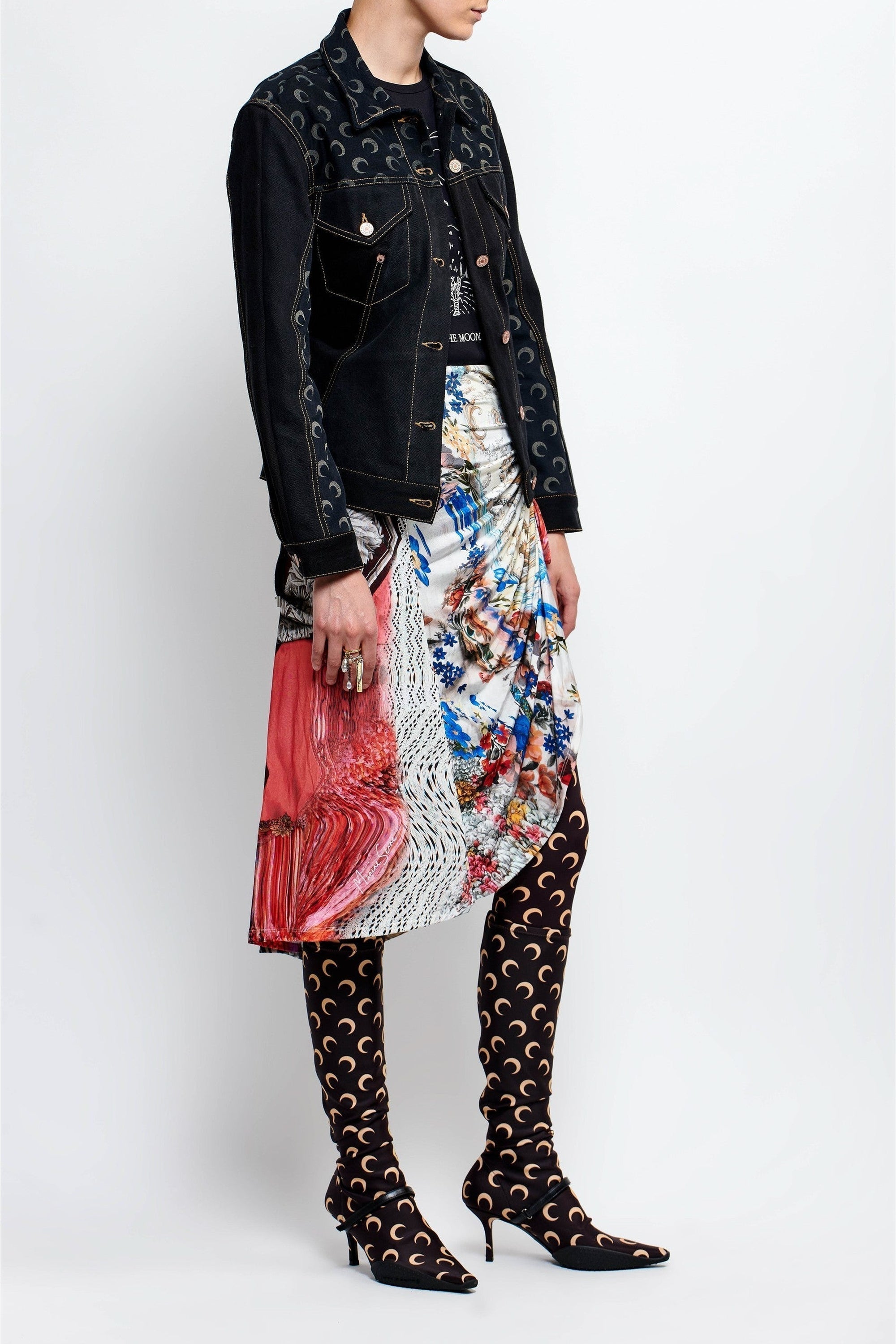 PRIX MARQUE : 95€_Archive Melange Print Jupe - Archive Melange Print
