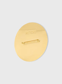 GOLD DAMIER BROOCH
