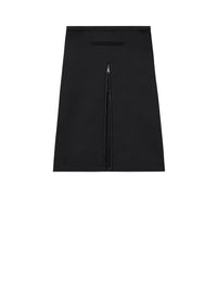 PREMIUM 5pcs NEW / JUPE MIDI TAILLEUR ZIPPÉE EN SATIN - Black