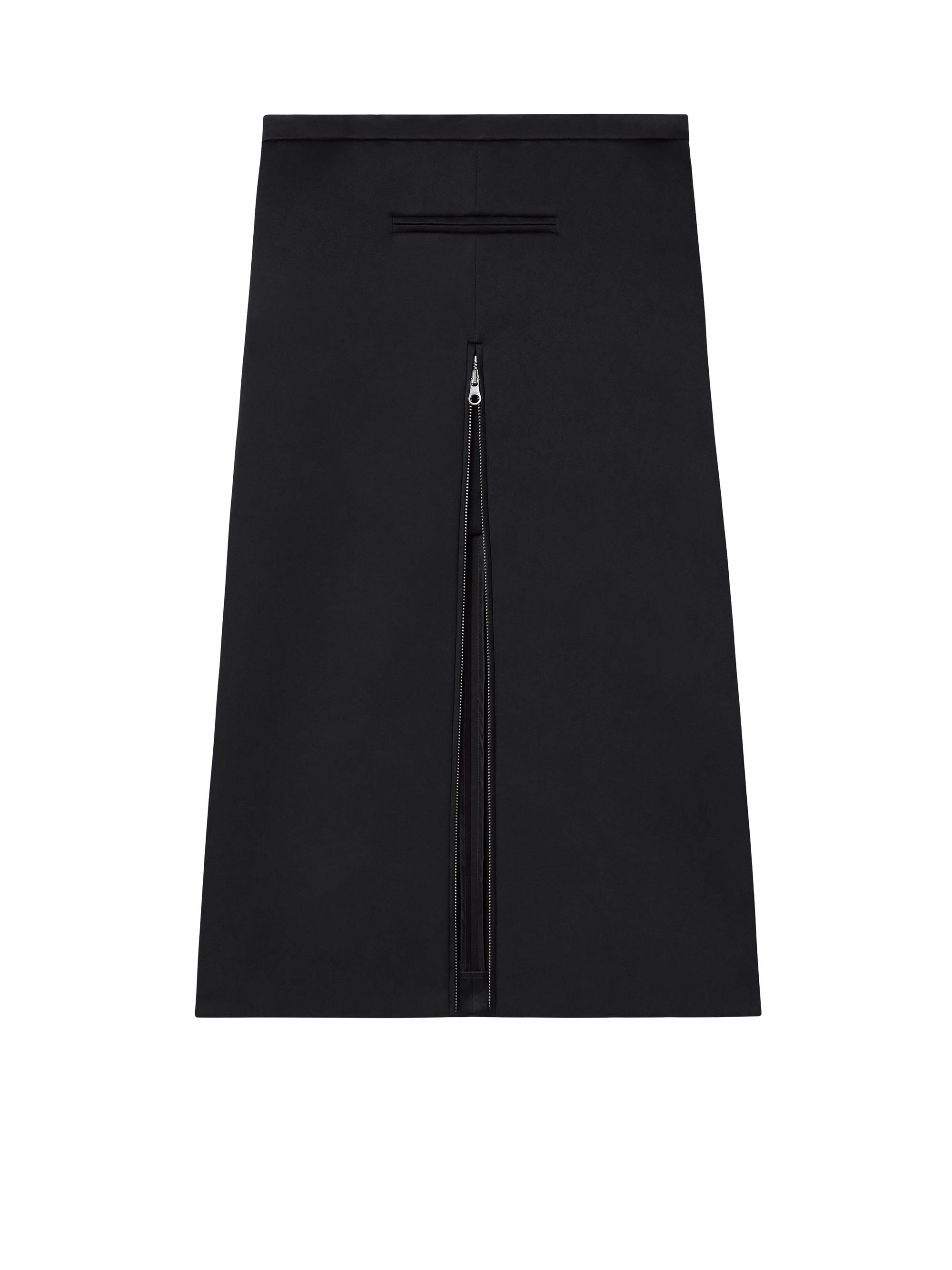 JUPE MIDI TAILLEUR ZIPPÉE EN SATIN