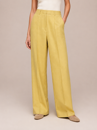 PALE YELLOW TAILORING PANTS (NR)