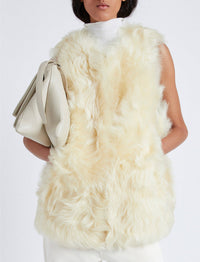 Veste sans manches en sherling - Resin