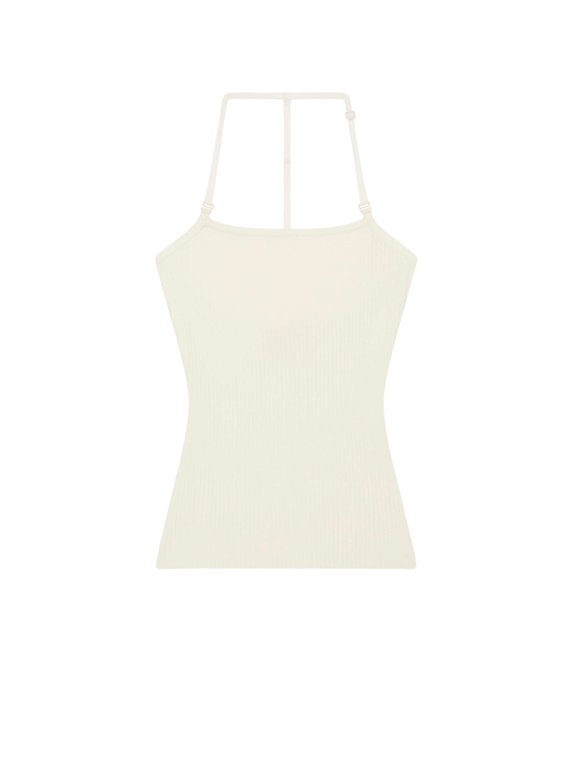 110pcs RELIQUAT 95€ / Débardeur strap en maille cotelée - Heritage white