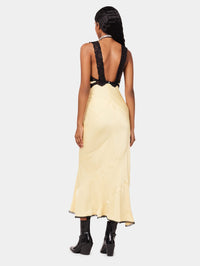 Robe longue avec détails en dentelle - Camomille