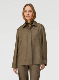 GREEN ELEVATED WORKWEAR OVERSHIRT
