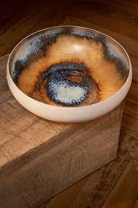 Grand bol Terra en porcelaine - Blue & Orange