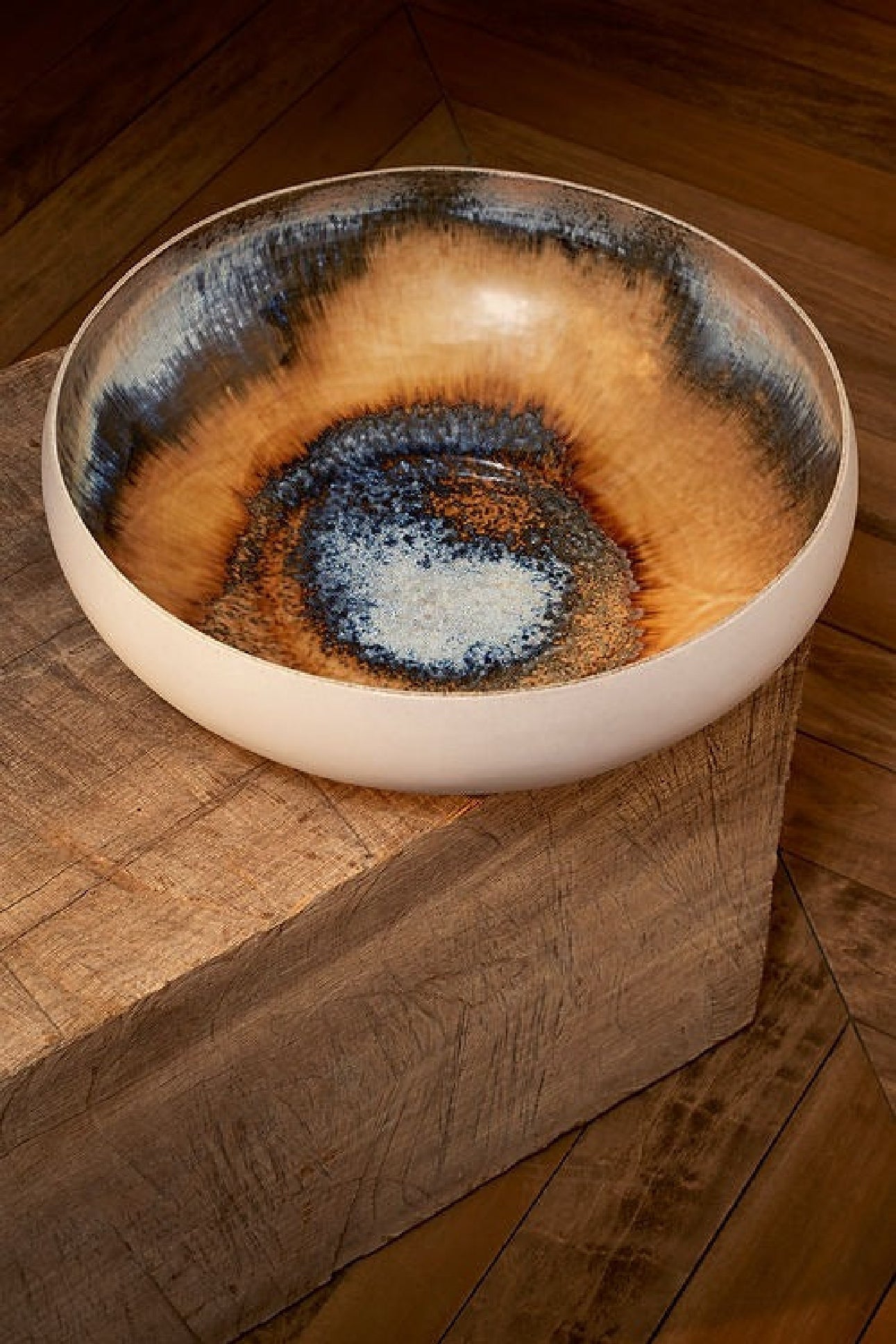 Grand bol Terra en porcelaine - Blue & Orange