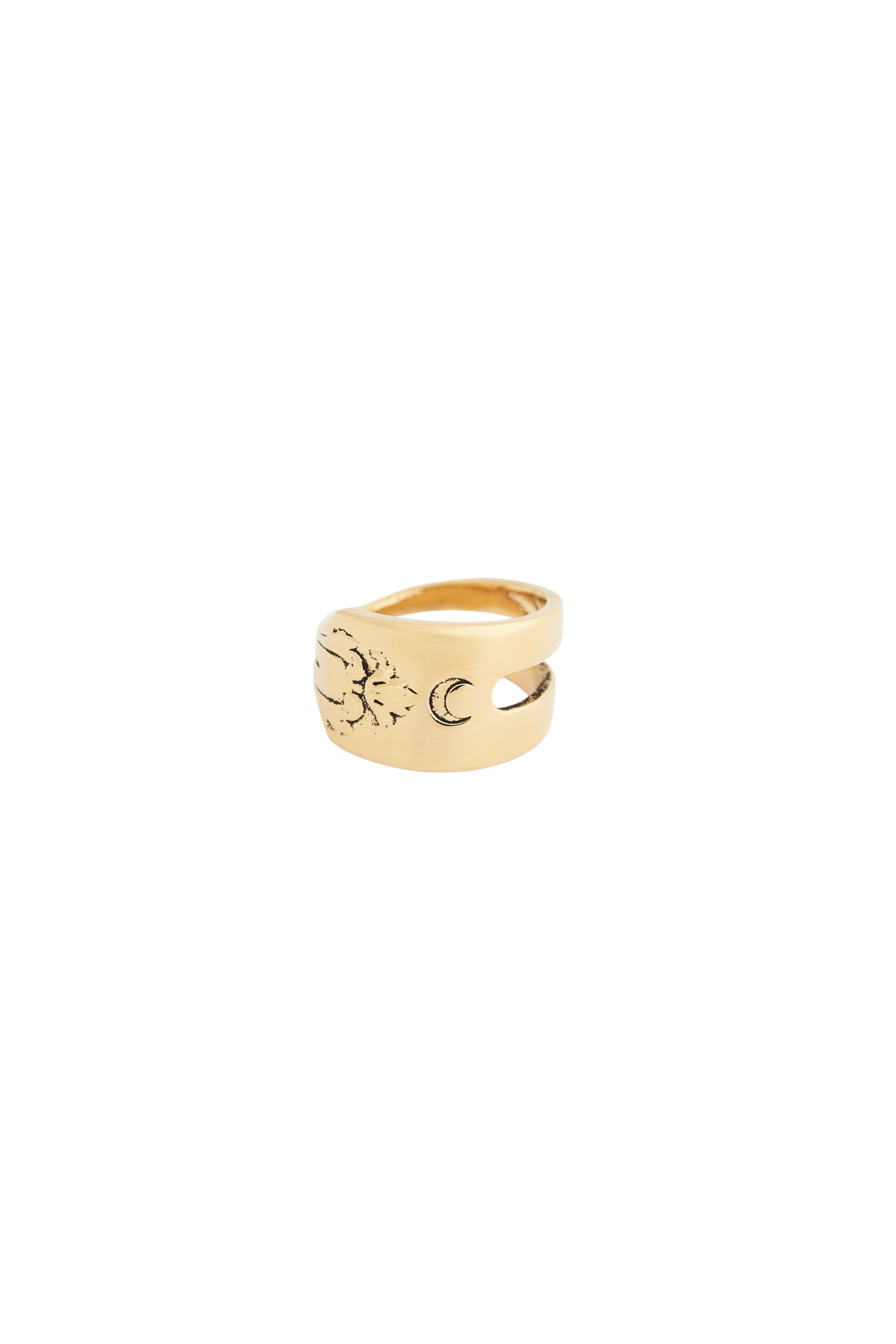 Bague en laiton Upcyclée unisex - Gold