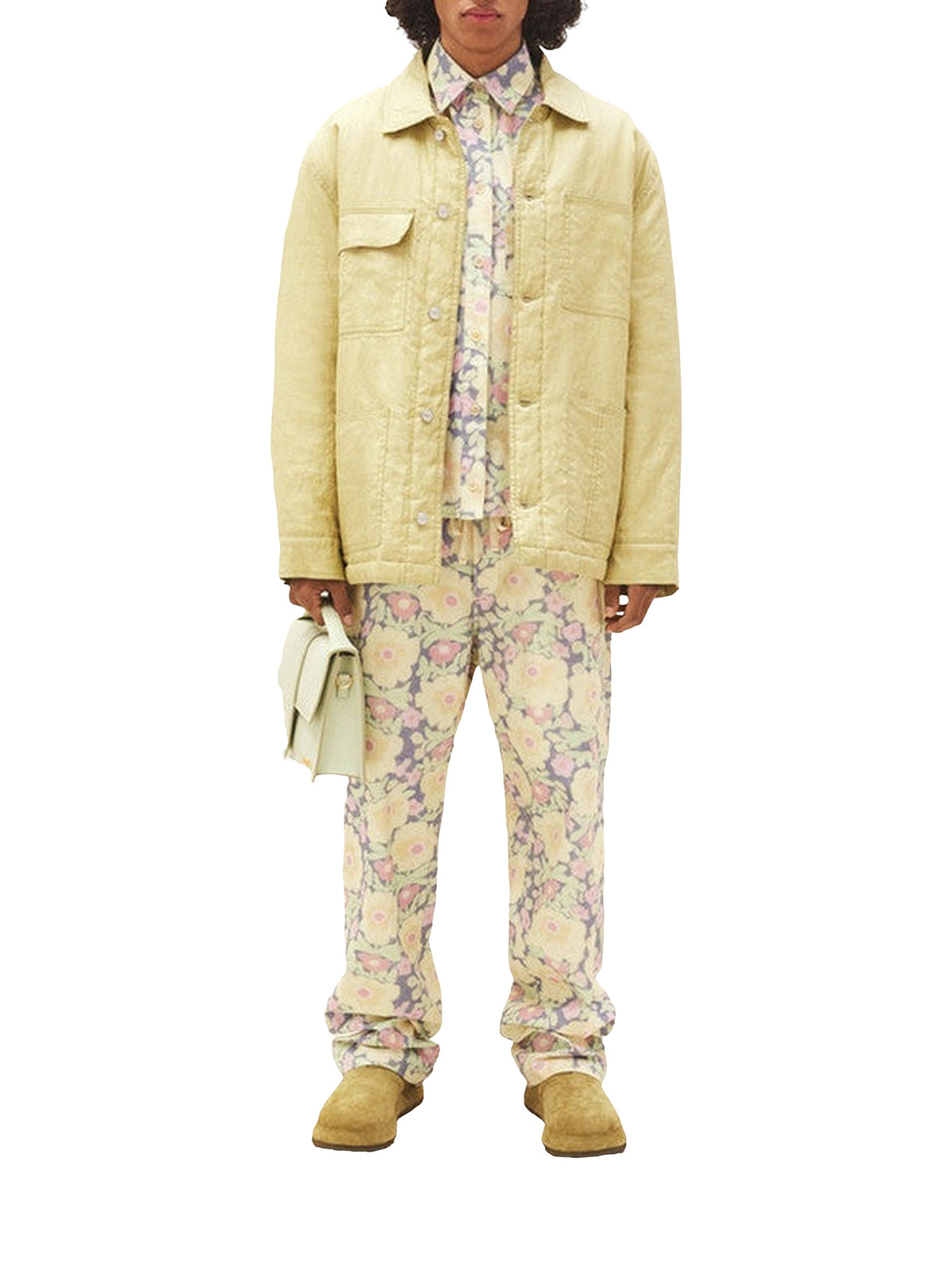 190€ / 1 sold //7 QTY / ST14%   Veste Pescadou à poches en lin - Light Green