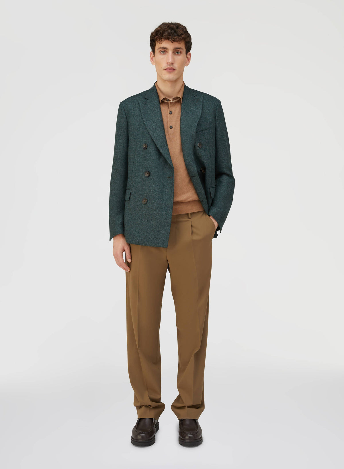 DARK CAMEL RELAXED PANTS