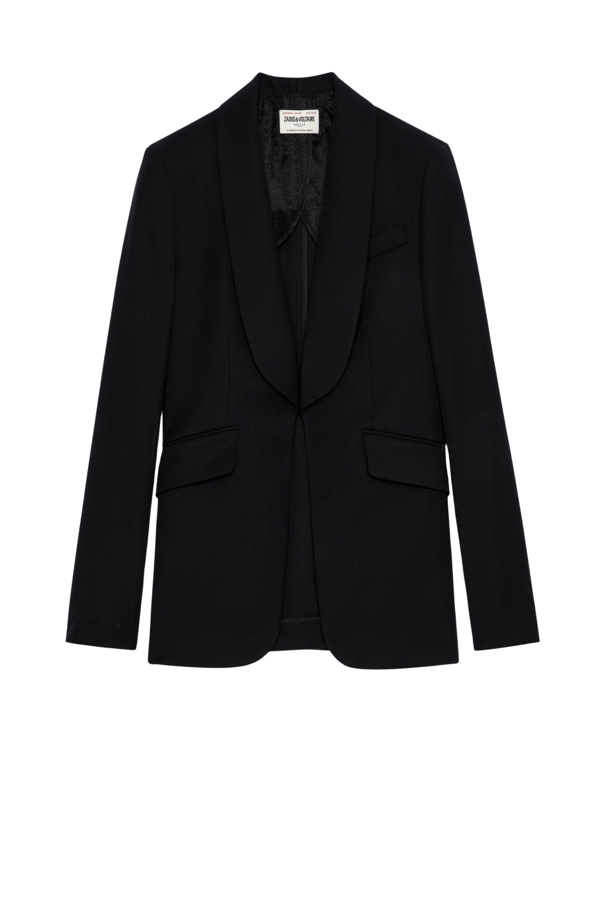 Blazer Date en laine mélangée - Noir