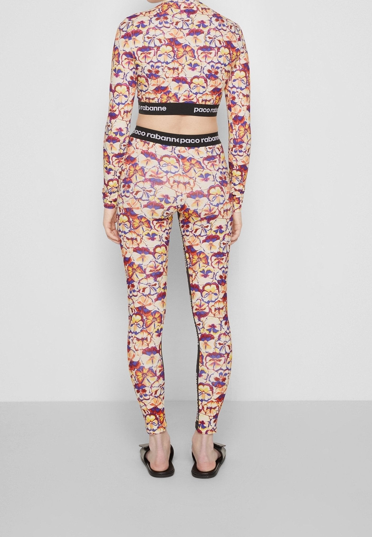 Legging imprimé avec logo - Sunny pansy