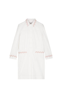 Robe Cali coupe droite courte - White