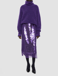Jupe midi Cambo évasée - Violet